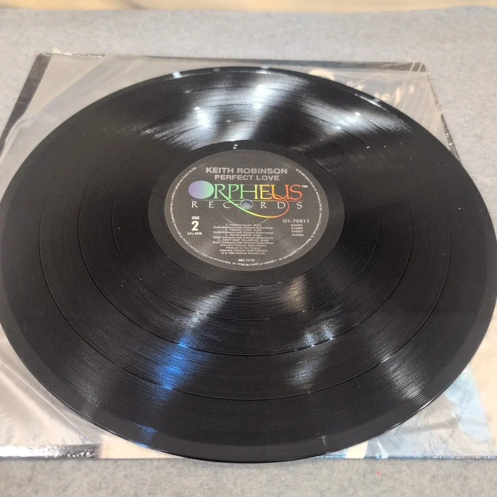 Keith Robinson Perfect Love Vinyl LP 1989 Orpheus Records D1-75611 Jazz Fusion - Picture 5 of 6